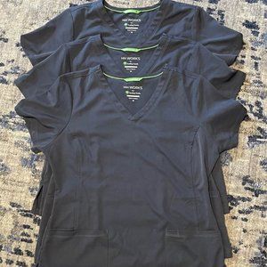 Healing Hands HH Works Pewter Monica Scrub Top-Med